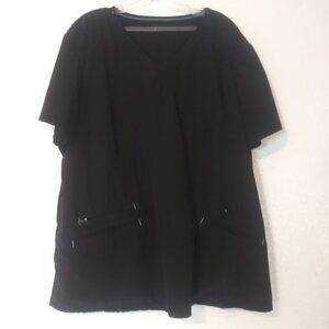 Scrubstar women's size 2XL black scrub top
